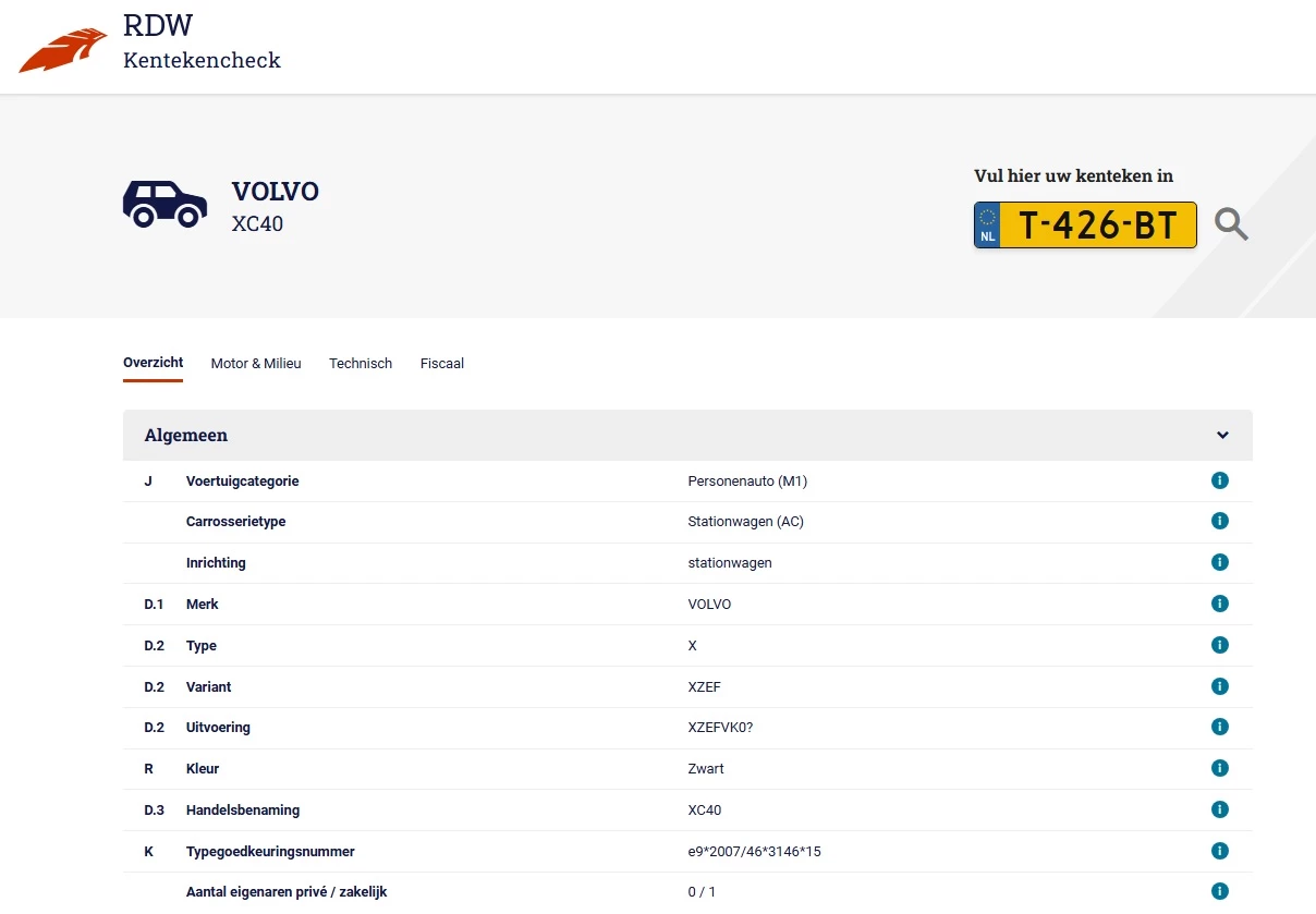 Hoofdafbeelding Volvo XC40