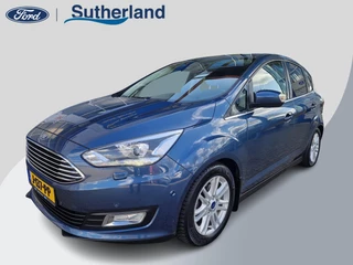 Ford C-Max 1.0 Titanium Full Options! | Volledig dealer onderhouden | Trekhaak | Stoel stuur en voorruitverwarming | All weather banden | Parking Pack incl camera | Beide voorstoelen in hoogte verstelbaar | Bi xenon verl.