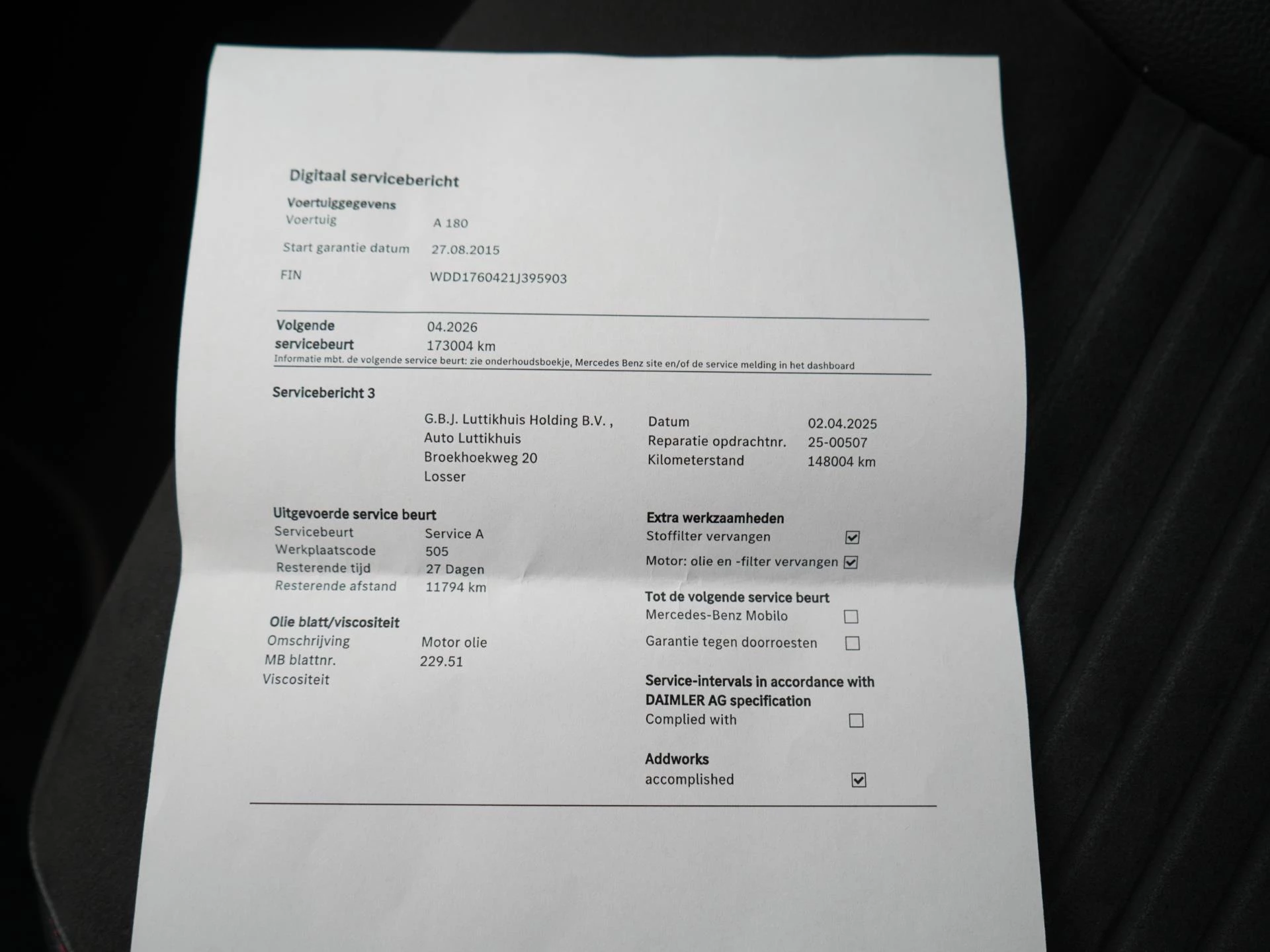 Hoofdafbeelding Mercedes-Benz A-Klasse
