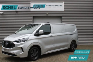 Hoofdafbeelding Ford Transit Custom Ford Transit Custom 320 2.0 TDCI L2H1 Limited 170pk - 1+1 Stoelopstelling - 2x Schuifdeur - Adaptive Cruise - Verwarmd stuur - Blind spot - Navigatie - Camera - Draadloos laden - Rijklaar