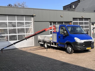 Iveco Daily 35C14G 345 CNG Aardgas ( natural Gas ) benzine Pick-up Open laadbak Laadkraan Maxilift steunpoot Trekhaak 3500kg Cruise controle Gereedschapskist 3-Persoons 1e eigenaar Ex gemeente Bakwagen
