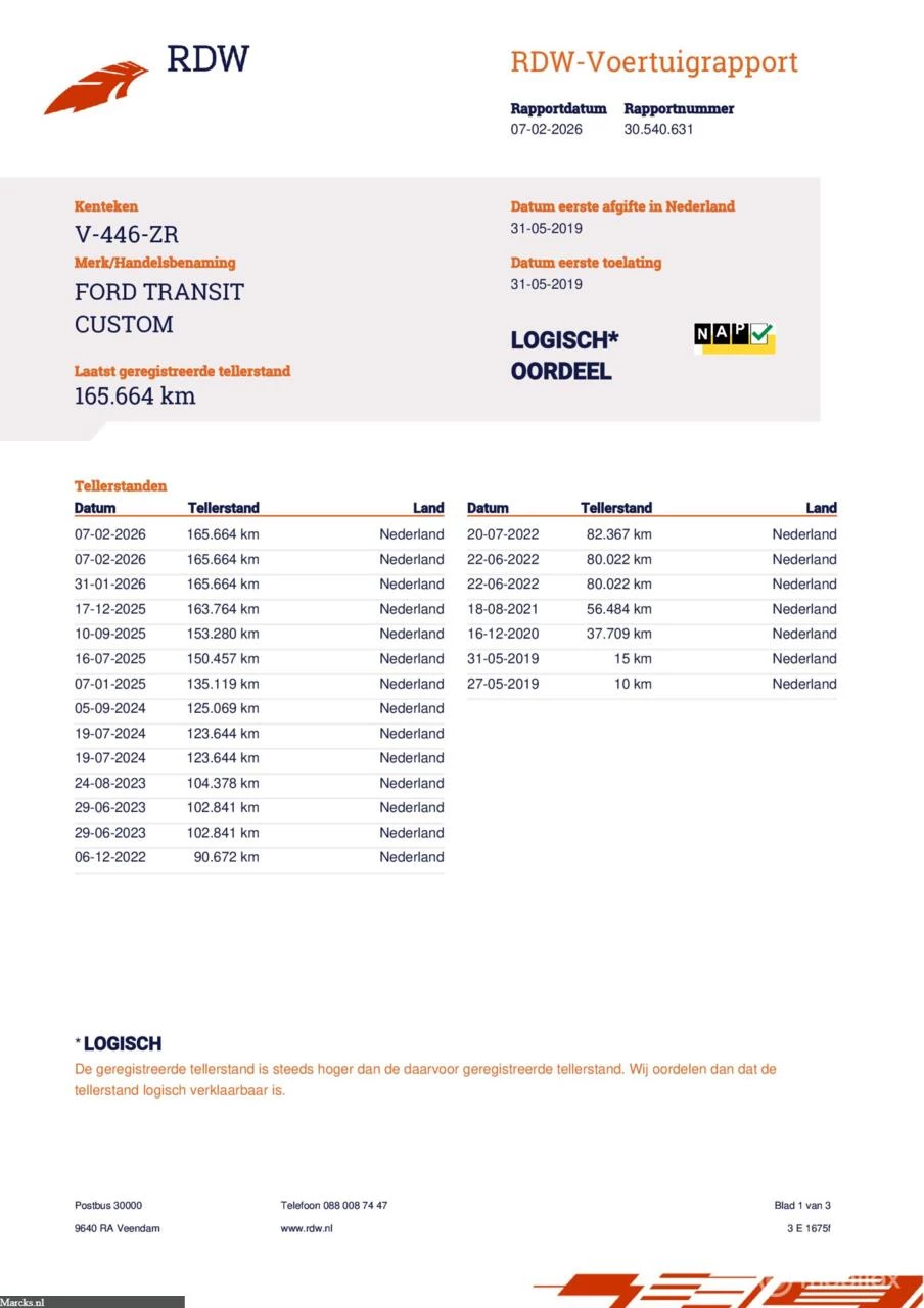 Hoofdafbeelding Ford Transit Custom