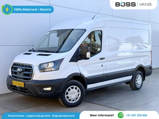 Hoofdafbeelding Ford E-Transit Ford E-Transit 68kWh 184PK L2H2 317km WLTP 94,9% (SOH) BEV Snelladen Cruise control Climate control Carplay Navigatie Laadkabel Parkeersensoren