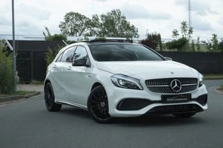 Mercedes A-klasse 180 White Art Edition AMG Automaat Panoramadak|Alcantara|Camera|Apple CarPlay|Stoelverw.