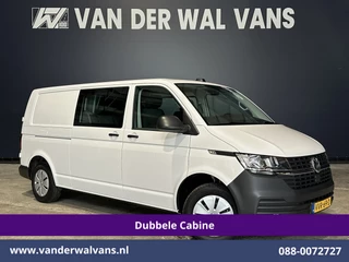 Volkswagen Transporter 2.0 TDI L2H1 Dubbele Cabine Euro6 Airco | 5-Zits | Navigatie | Trekhaak | Apple Carplay Android Auto, Cruisecontrol, Parkeersensoren