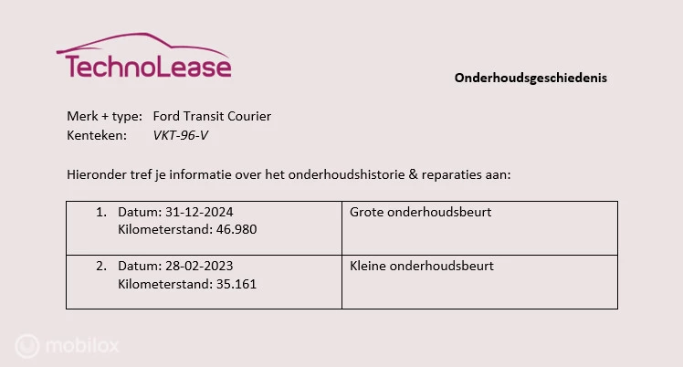 Hoofdafbeelding Ford Transit Courier