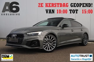 Audi A5 Sportback 35 TFSI S edition Competition Black Pack Panoramadak B&O Virtual LED Matrix Navigatie Achteruitrijcamera Carplay Half Leder Stoelverwarming NAP Dealer Onderhouden!