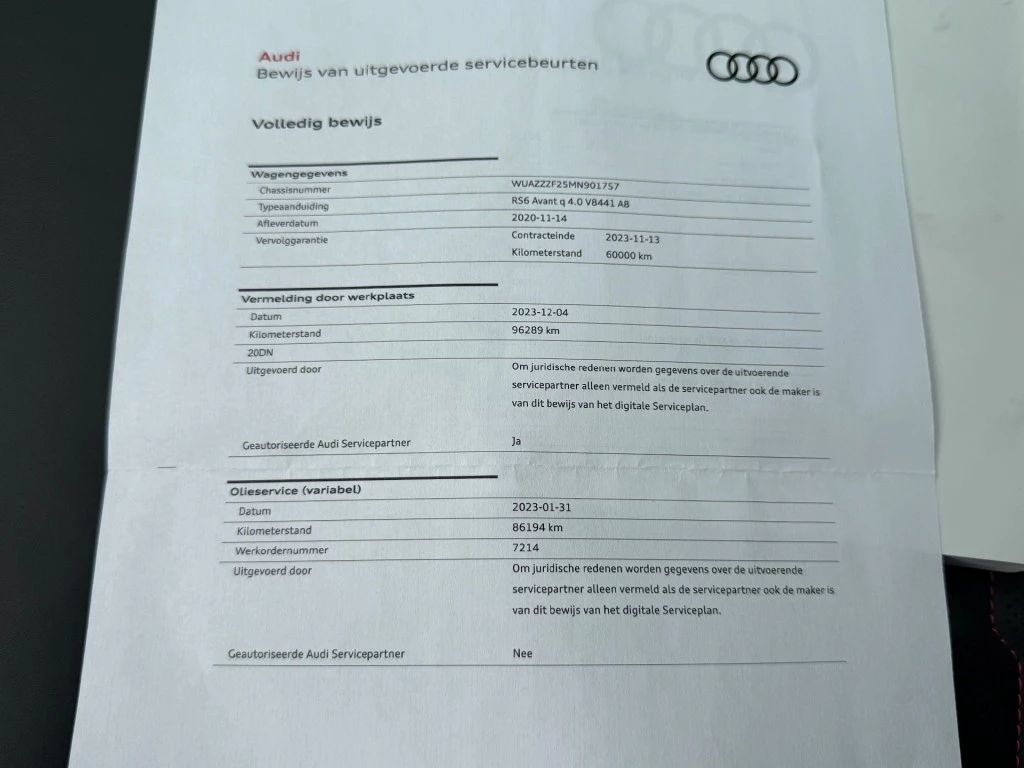 Hoofdafbeelding Audi RS6