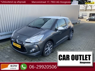 Hoofdafbeelding Citroën DS3 Citroën DS3 1.2 e-VTi ETG So Chic AUTOMAAT, 168Dkm.NAP, Clima, Navi, CC, PDC, Afn.Trekh, nw. APK – Inruil Mogelijk –
