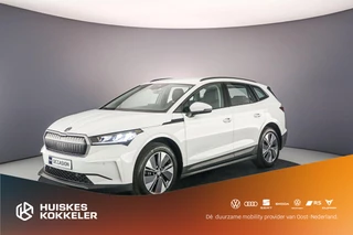 Hoofdafbeelding Škoda Enyaq iV Skoda Enyaq iV 60 180pk Automaat Adaptive cruise control, Achteruitrijcamera, Navigatie, LED koplampen, Parkeersensoren, Bluetooth, DAB, Radio, App connect