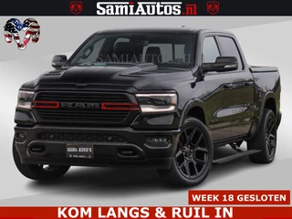 Dodge Ram Pick-Up BLACK OPS | 5.7 V8 4x4 | SPORT NIGHT EDITION | PANORAMA DAK | COMFORT STOELEN | 22 INCH WIELEN | OPEN UITLAAT KLEP ELEKTR | CREW CAB 5 ZIT PLAATSEN | DUBBELE CABINE | DC | Eerste Eigenaar | Origineel Nederlandse auto |