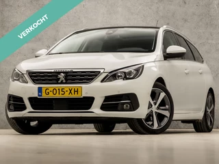 Hoofdafbeelding Peugeot 308 Peugeot 308 SW 1.2 PureTech Sport Automaat (PANORAMADAK, APPLE CARPLAY, STOELVERWARMING, ADAPTIVE CRUISE, SPORTSTOELEN, KEYLESS, GETINT GLAS, TREKHAAK, 360 CAMERA, NIEUWSTAAT)