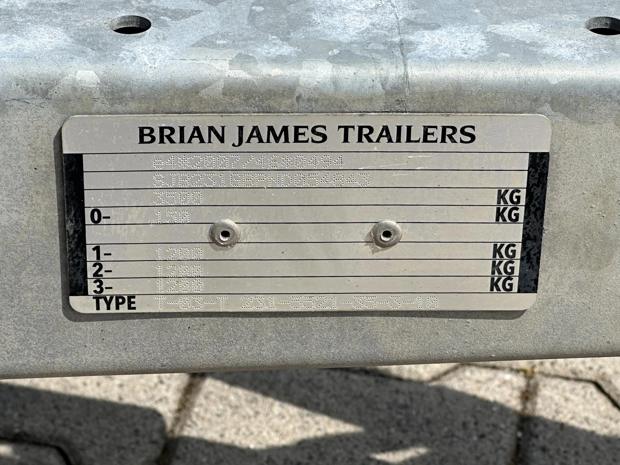 Hoofdafbeelding Brian James Tt transporter trailer Brian James