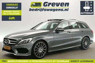 Mercedes-Benz C-Klasse 180 AMG 157PK Automaat Pano Camera Clima Cruise Leder Navi PDC LED 19''LMV Trekhaak