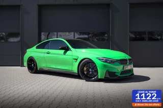 Hoofdafbeelding BMW M4 BMW 4-serie Coupé M4 Competition Headup 360View Keramisch Carbon Interieur Signal Green individual 43000km BJ2018