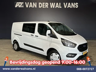 Ford Transit Custom 2.0 TDCI 131pk L2H1 Dubbele Cabine Euro6 Airco | 6-Zits | LED | Cruisecontrol | Parkeersensoren Achterklep, 2800kg trekvermogen