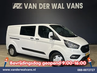 Ford Transit Custom 2.0 TDCI L2H1 Dubbele Cabine Inrichting Euro6 Airco | 6-Zits | Camera | LED | Apple Carplay | 2750kg Trekhaak Android Auto, Cruisecontrol, Verwarmde voorruit, Parkeersensoren