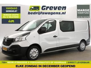 Renault Trafic 1.6 dCi T29 L2H1 Marge | Dubbele Cabine 5 Persoons Airco Cruise Navigatie PDC Elektrpakket