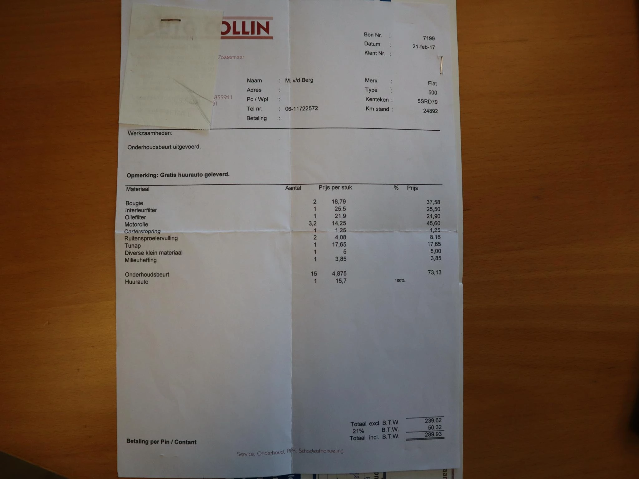 Hoofdafbeelding Fiat 500
