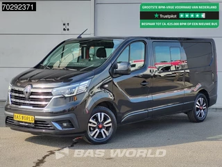 Renault Trafic 170pk Dubbel Cabine Automaat L2H1 LED Navi Airco Cruise Camera Parkeersensoren v+a Euro6 L2 DC Doka Mixto 4m3 Airco Cruise control