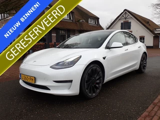 Hoofdafbeelding Tesla Model 3 Tesla Model 3 Performance AWD 75 kWh SOH 83% / AUTOPILOT / 20'' SPORT / CCS