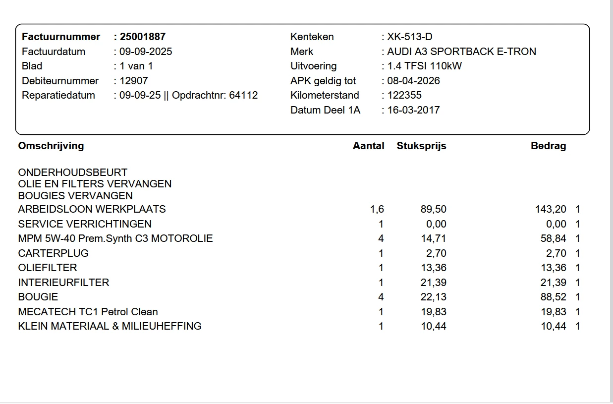 Hoofdafbeelding Audi A3