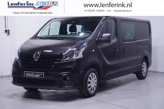 Renault Trafic 1.6 dCi 120 pk L2 Dubbel Cabine 2x Schuifdeur Navi, Airco, Cruise Control, NAP, 1e Eigenaar, 6-Zits