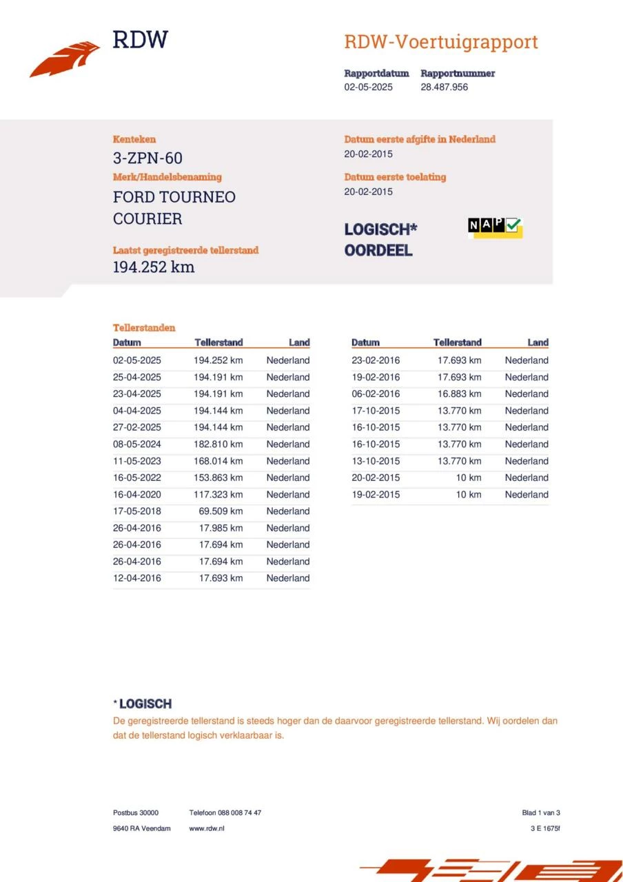 Hoofdafbeelding Ford Tourneo Courier
