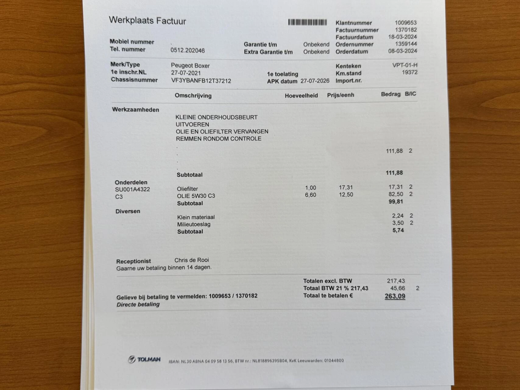 Hoofdafbeelding Peugeot Boxer