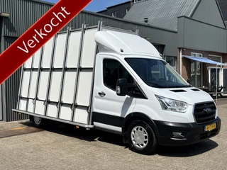Ford Transit 350 2.0 TDCI L4 Glasresteel Airco Cruise controle Telefoonverbinding Navigatiesysteem 1e eigenaar Werkplaatsinrichting 3-Persoons Stuurwielbediening Dealer onderhouden Euro 6
