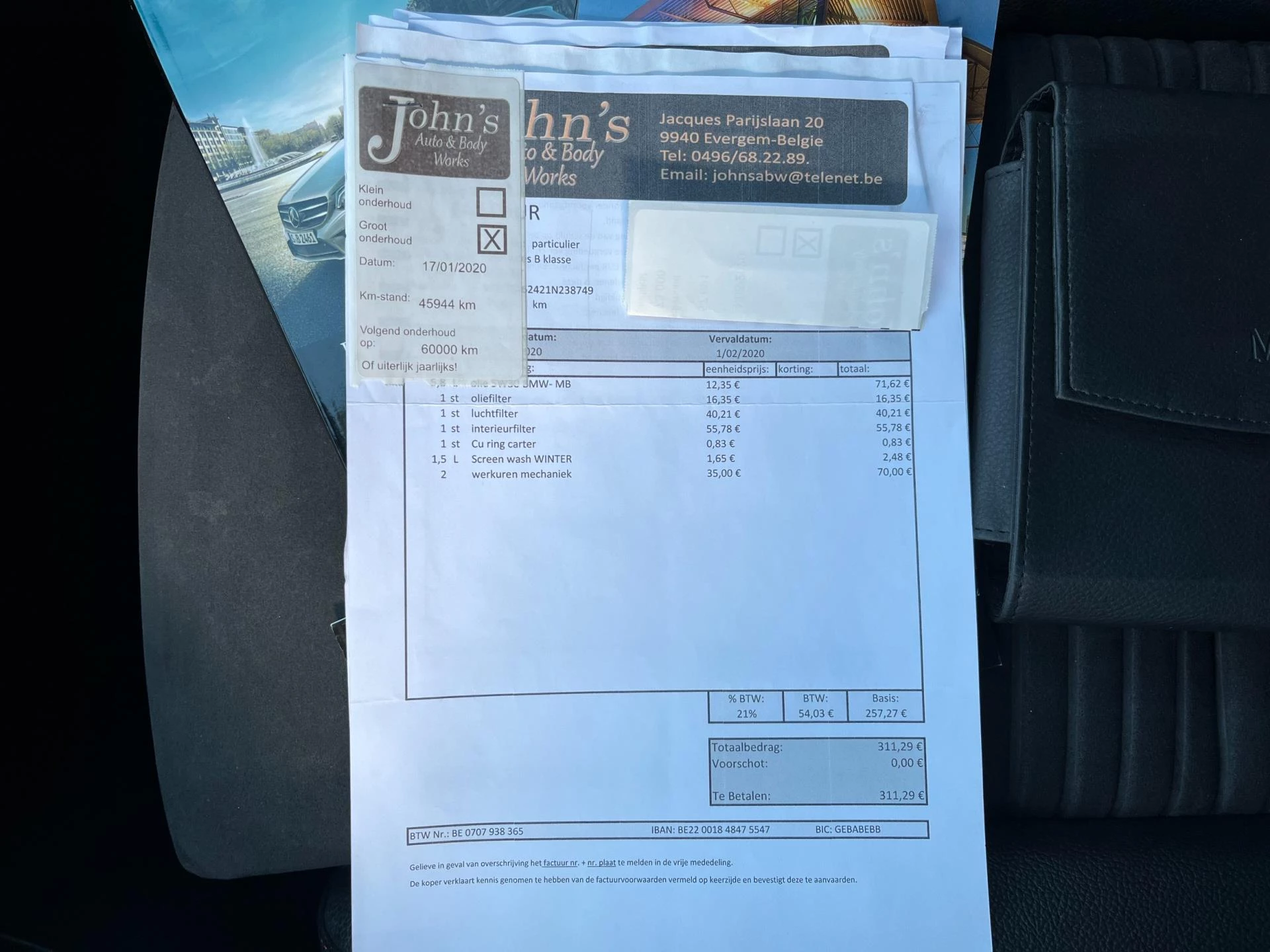 Hoofdafbeelding Mercedes-Benz B-Klasse