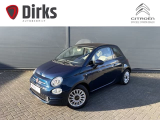 Fiat 500C 86pk Lounge (Navigatie - Leder - Stoelverwarming - Apple Carplay - Airco - Cruise Controle - 15"velgen)