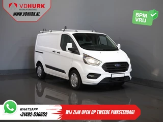 Ford Transit Custom 2.0 TDCI 130 pk Aut. 2x Schuifdeur/ Standkachel/ Stoelverw./ Airco/ Cruise/ Inrichting/ PDC/ DAB/ Dakdragers