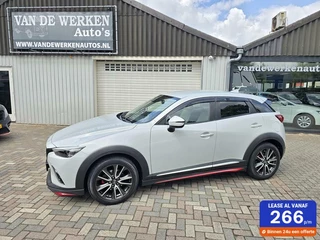 Hoofdafbeelding Mazda CX-3 Mazda CX-3 2.0 SkyActiv-G 120 GT-M Aero Pack AUTOMAAT Clima|Navi|HUD|Leer|LED|Nap!!