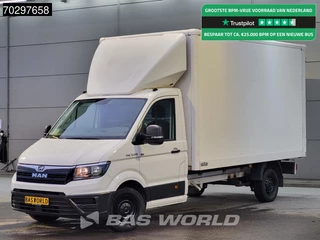 MAN TGE 3.140 Bakwagen Achterdeuren Airco Cruise Camera Euro6 Meubelbak Koffer Airco Cruise control