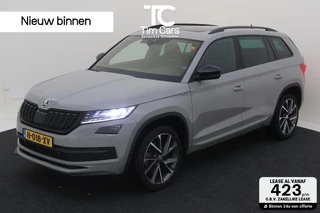 Skoda Kodiaq 1.5 TSI Sportline 7-persoons Automaat | Panoramadak | Steel Grey | 20 inch lichtmetalen velgen | LED verlichting | Stoelverwarming | Trekhaak uitklapbaar | Achteruitrijcamera | Parkeersensoren voor en achter