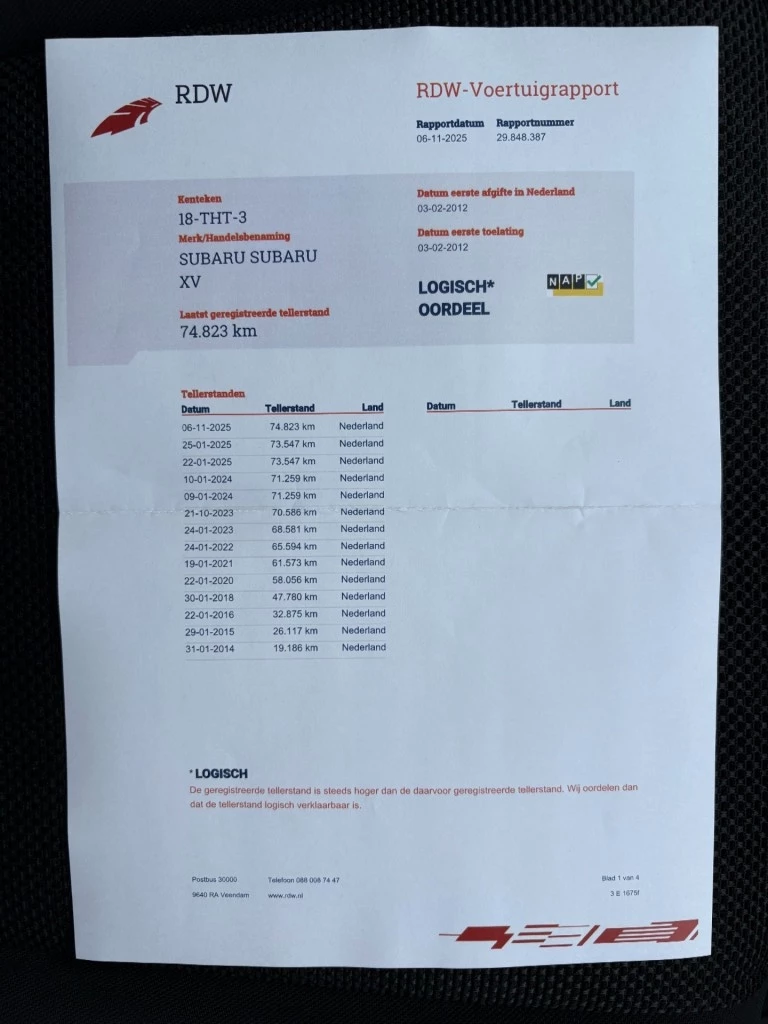 Hoofdafbeelding Subaru XV