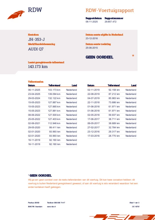 Hoofdafbeelding Audi Q7