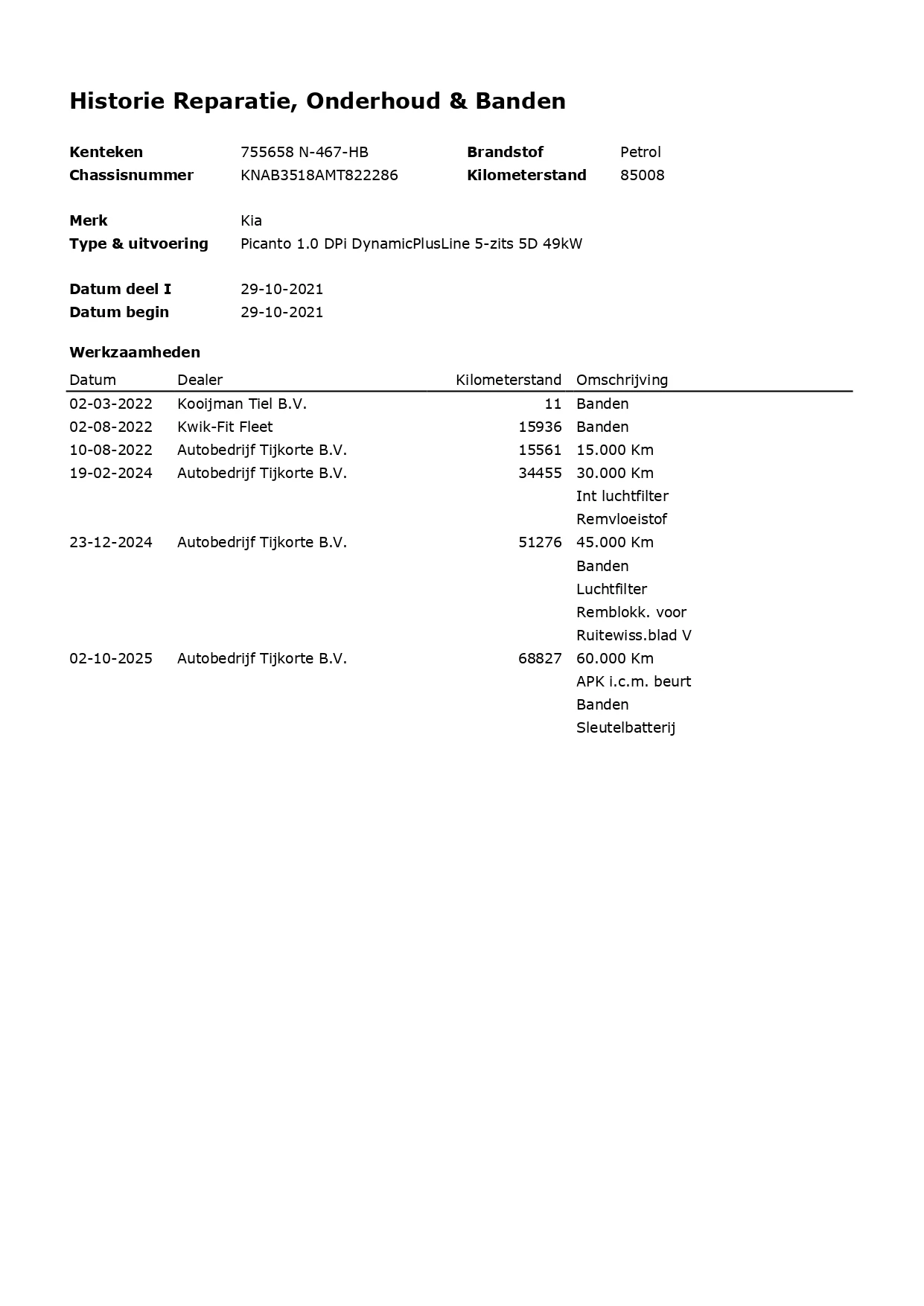 Hoofdafbeelding Kia Picanto