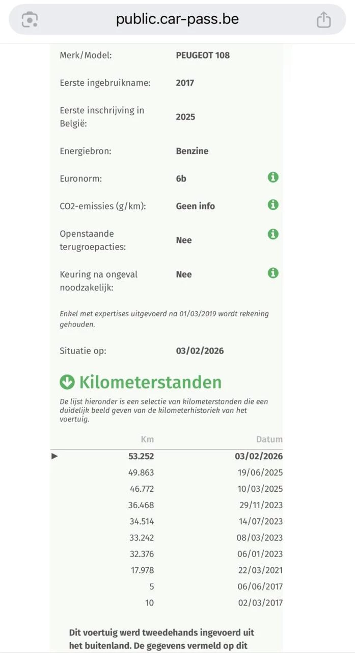 Hoofdafbeelding Peugeot 108