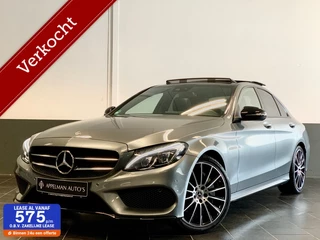 Hoofdafbeelding Mercedes-Benz C-Klasse Mercedes C-klasse 250 AMG Night Edition Plus | Camera | Pano | Burmester |  Dodehoek |