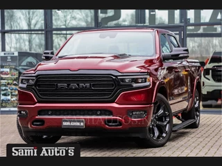 Dodge Ram 1500 5.7 V8 LIMITED | LUCHTVERING | DIGI CLUSTER | HUD | DIGI BINNENSPIEGEL | MULTI TAILGATE | NIGHT SPORT | LPG | NIGHT SPORT | KOELING/ VERWARMING | DELMONICO RED | Zeer mooie RAM limited met alle opties die er te verkrijgen zijn op de limited | Dubbele cabine | 5 Persoons | DC | Z.G.A.N |