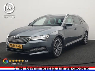 Škoda Superb Combi 1.4 TSI iV Laurin & Klement PHEV 218pk Dealer O.H. | Adaptive Cruise | 360 Camera | Canton Audio | Lederen Comfortstoelen Memory & Massage & Ventilatie | Sfeerverlichting | Stoelen & Stuur Verwarmd | Apple Carplay | Blis | Keyless | Plug In Hybrid | 