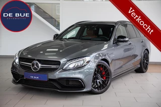 Mercedes C-klasse Estate AMG 63 S Edition 1 Designo Carbon Head Up Burmester Adaptive Dealer Onderhouden