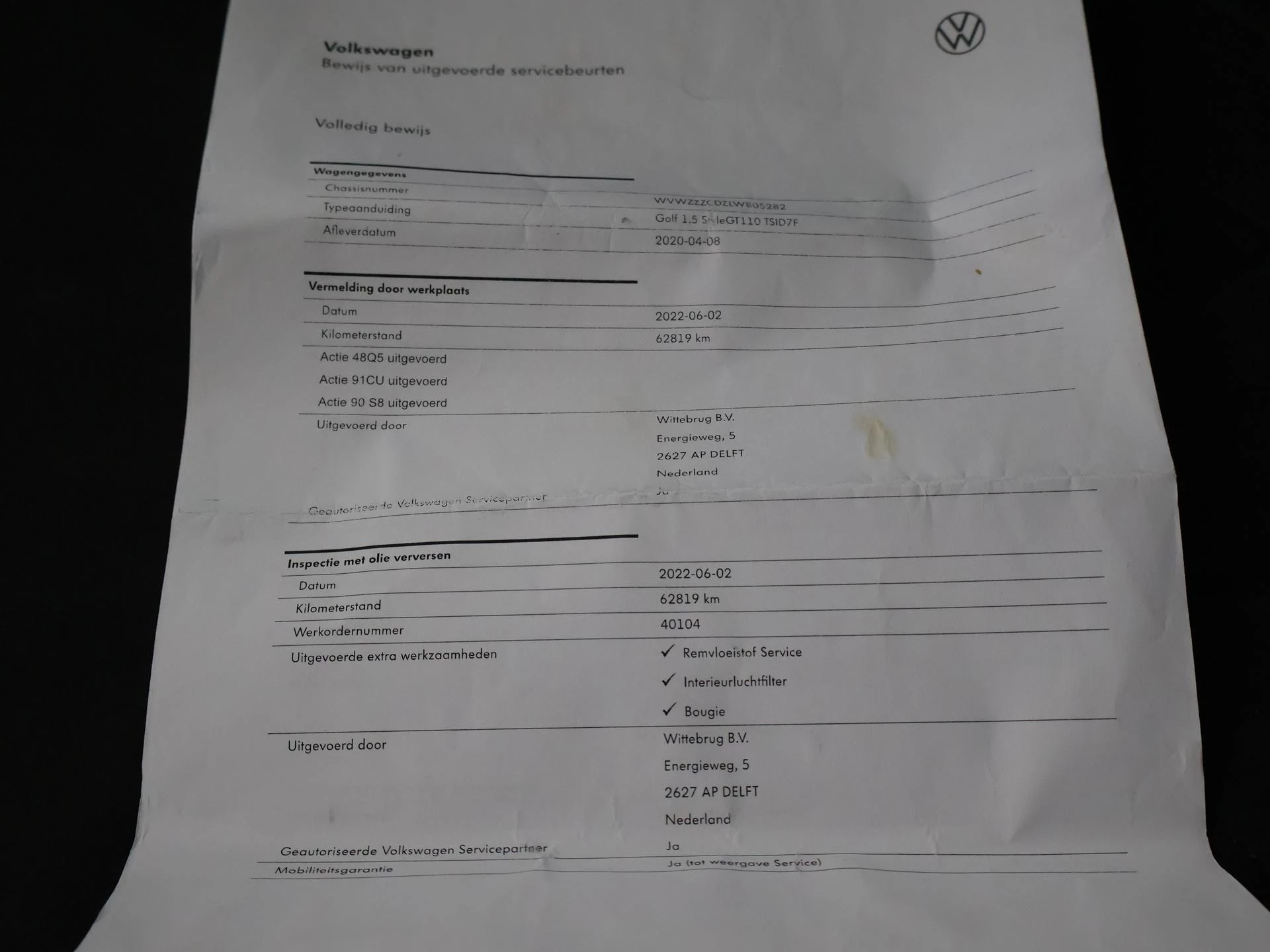 Hoofdafbeelding Volkswagen Golf