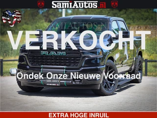 Dodge Ram 1500 Limited Night High Output 540HP 706Nm | Massage + Full Option | De Meest Luxe en Volle Pick-Up in zijn Klasse | Comfortabele Dubbele Cabine met Royale 5 Zitplaatsen | BPM vrij | Nu Leverbaar uit Voorraad | Voorraad Nr 2350 - 5181