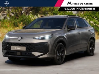 Volkswagen T-Roc R-Line First Edition 1.5 eTSI 150 PK 7 versn. DSG · Achteruitrijcamera · Draadloze telefoonlader · Black Style Pakket · Electrische Achterklep · Voorraad OUTLET · Prijs is inclusief inruilpremie ·