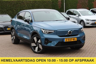 Volvo C40 Single Motor Extended Range Ultimate 82 kWh / SoH 95,6% / Trekhaak / Panoramadak / 360Camera / Half leder / Keyless / 20'' / Harman Kardon / CarPlay / Warmtepomp / Stuur+Stoelverwarming / Dodehoek / DAB / ACC