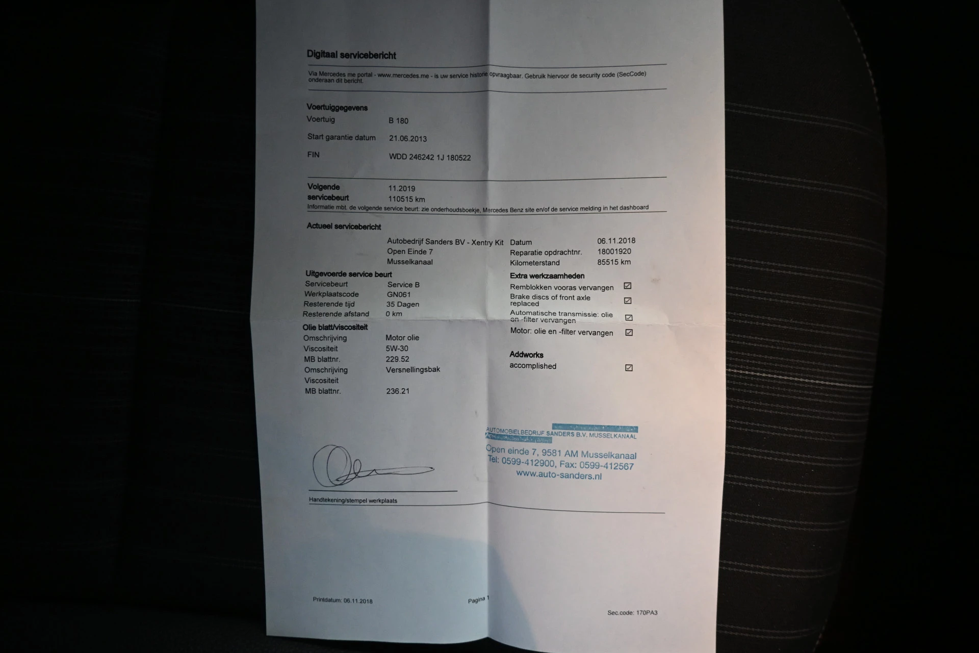 Hoofdafbeelding Mercedes-Benz B-Klasse