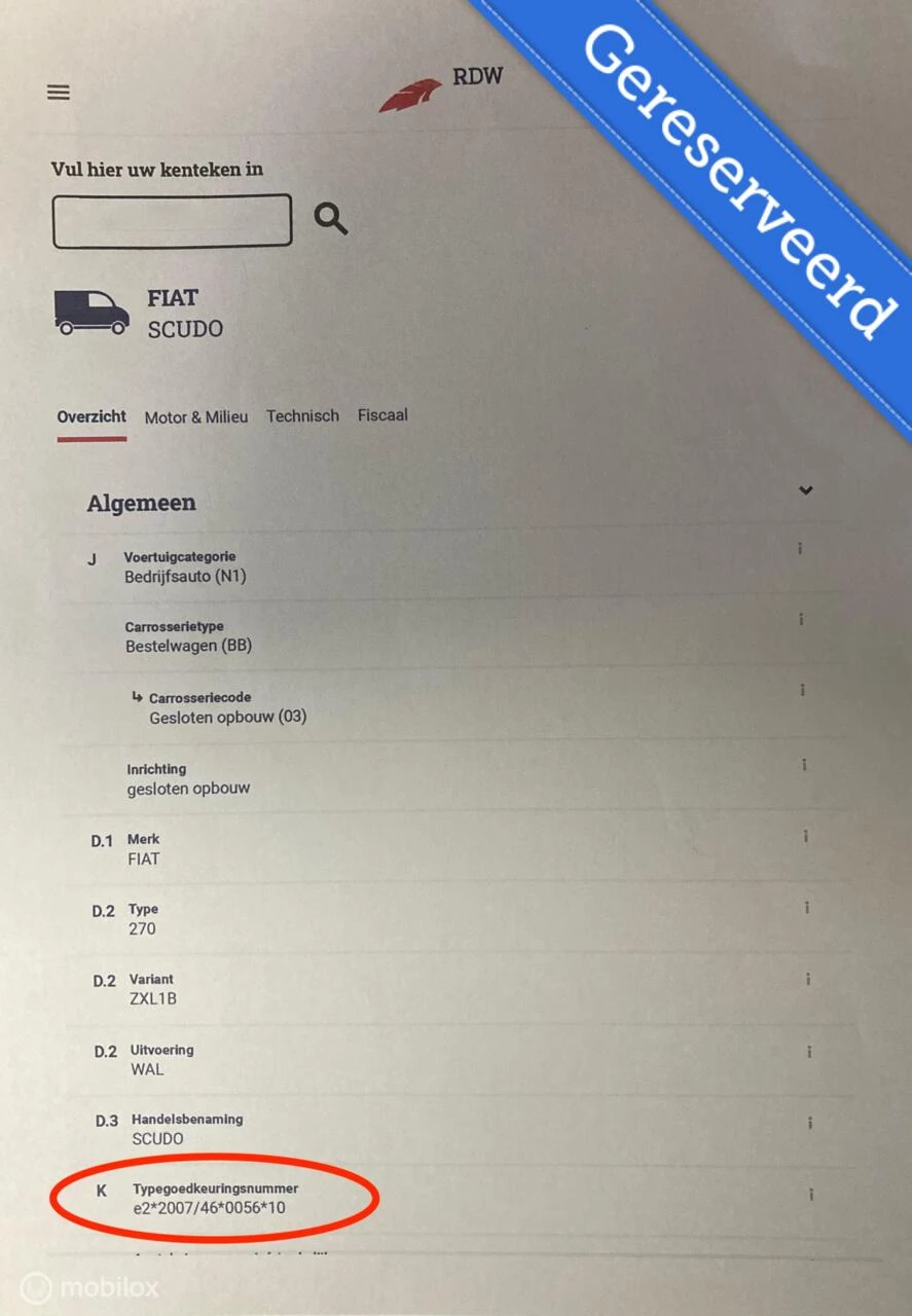 Hoofdafbeelding Fiat Scudo